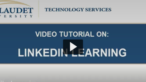 Thumbnail for LinkedIn Learning