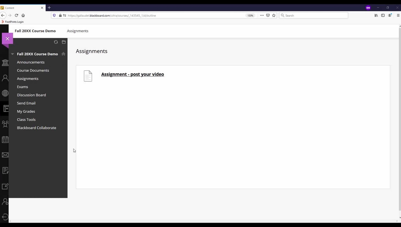 How to post Kaltura video in your Assignment