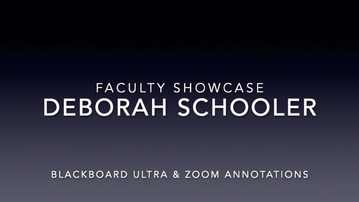 Faculty Showcase- Deborah Schooler