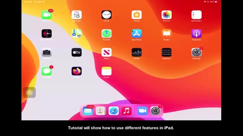 Thumbnail for Video Tutorial: iPad Multi-Tasking Side by Side and Slide over.