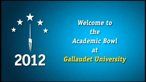 Thumbnail for entry 2012 National Academic Bowl and Awards Ceremony