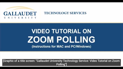 Thumbnail for entry ZOOM Polling Video Tutorial - November 6th 2020, 12:34:52 pm