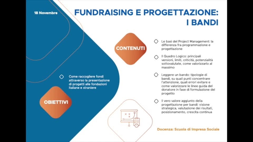 NIMP 2.7 Fundraising e progettazione: i bandi