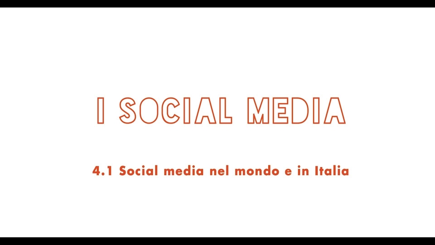 NIMP 1.4.1 Social Media nel mondo e in Italia