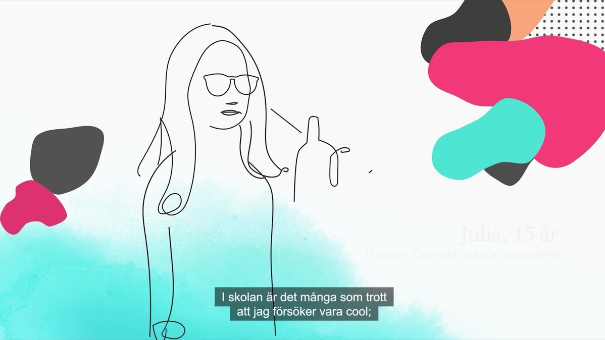 Att leva med retinitis pigmentosa: Julia, 15 år