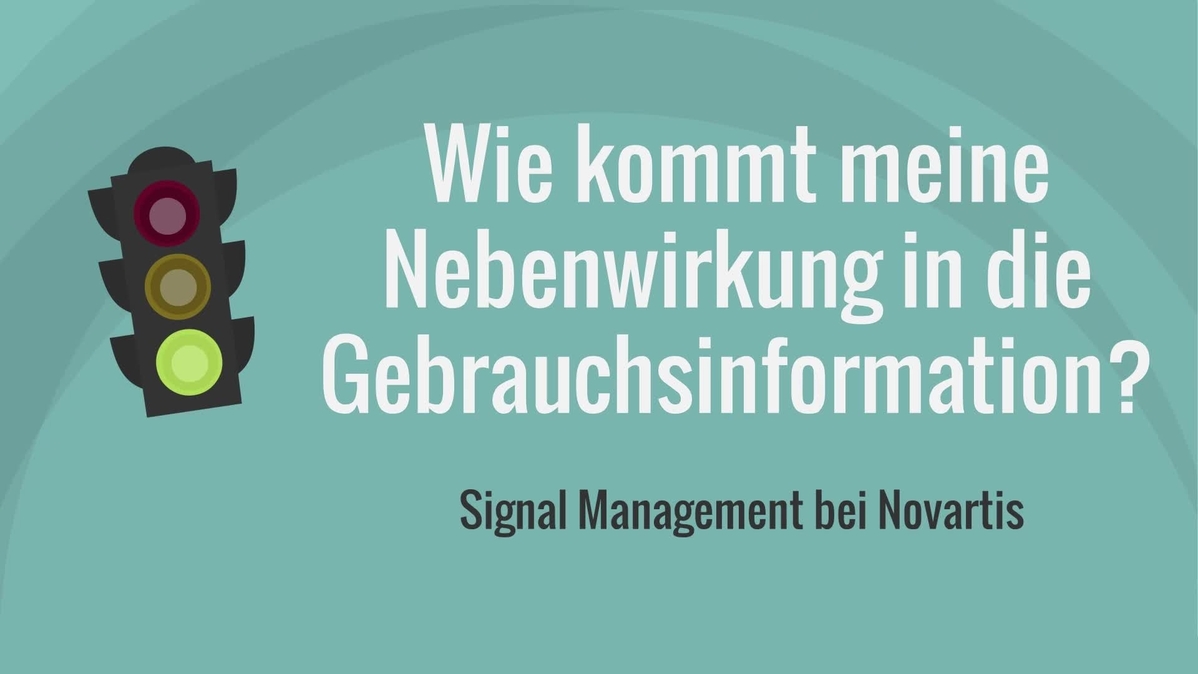 Signal Management bei Novartis