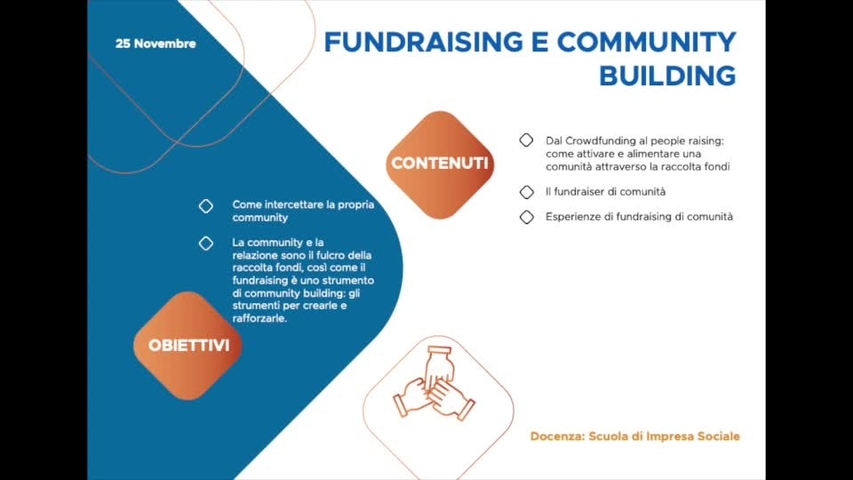 NIMP 2.8 Fundraising e community building