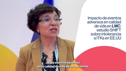 Hematologia_NoPromo_Impacto de eventos adversos en calidad de vida en LMC: estudio SHIFT sobre intolerancia a ITQ en EE.UU Dra. Elena Tuna_EHA 2025_1920X1080