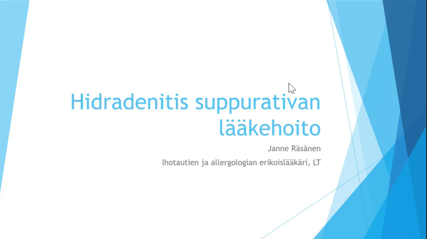 HS-taudin hoito - Janne Räsänen