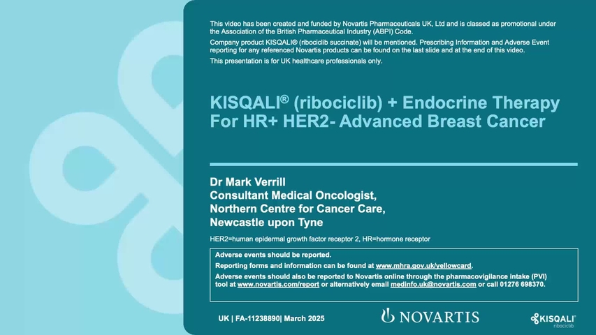 Kisqali Talking Head Case Studies - Dr. Mark Verrill video