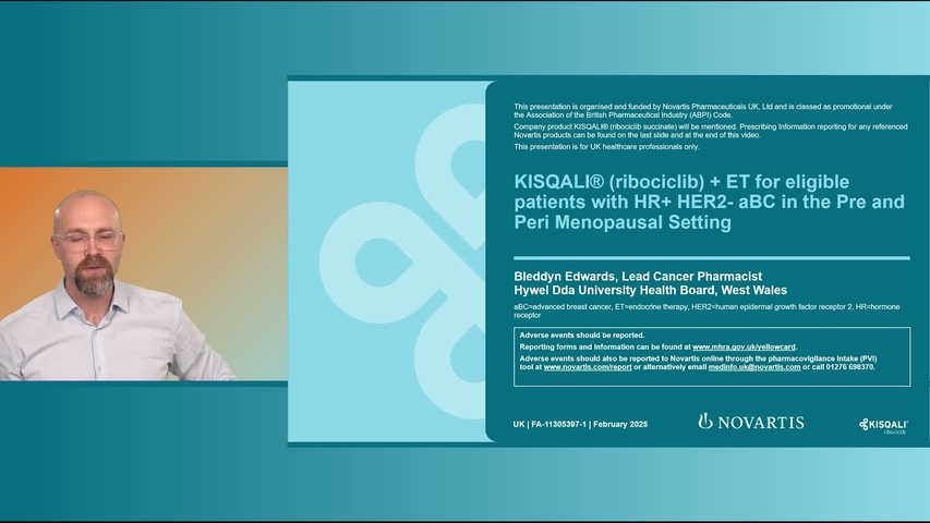 Kisqali Talking Head Case Studies - Bleddyn Edwards video