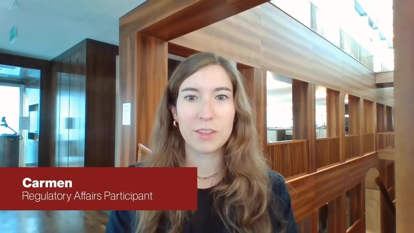 Carmen, Regulatory Affairs, on Early Talents