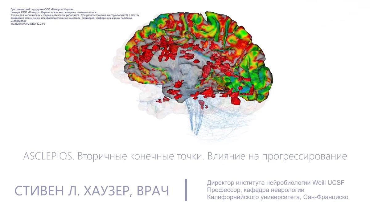 ASCLEPIOS. Вторичные конечные точки. Влияние на прогрессирование. 