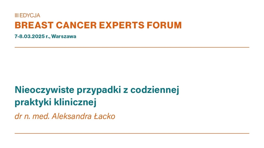 Wykład pt. „Nieoczywiste przypadki z codziennej praktyki kli