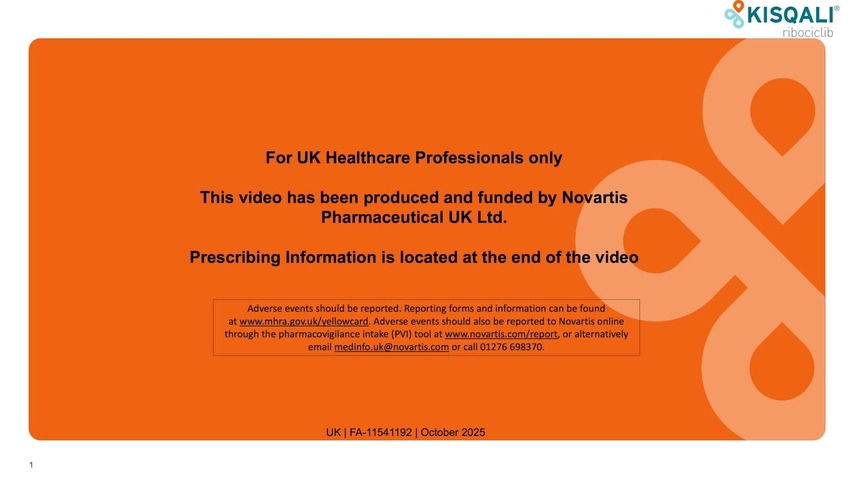 Kisqali John Crown 2-3 year treatment video