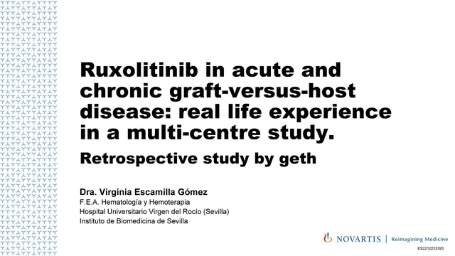 Vozcast Dra. Escamilla datos cohorte de pacientes del GETH tratados con ruxolitinib 