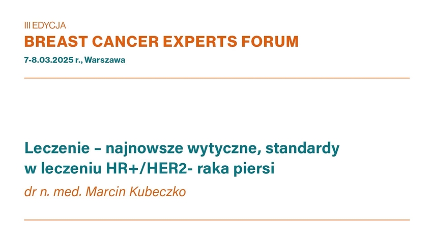 Leczenie – najnowsze wytyczne, standardy w leczeniu HR+HER2-