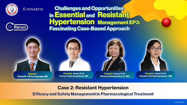 Case 2: Resistant Hypertension(Chavalit Chotruangnapa, MD, Pairoj Chattranukulchai, MD, Weranuj Roubsanthisuk, MD, Srisakul Chirakarnjanakorn, MD)