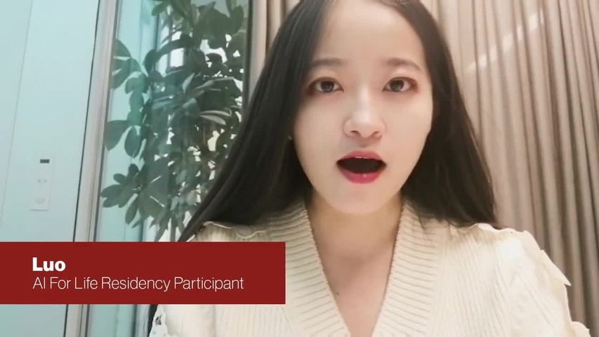 Luo, AI for Life Residency, on Early Talents