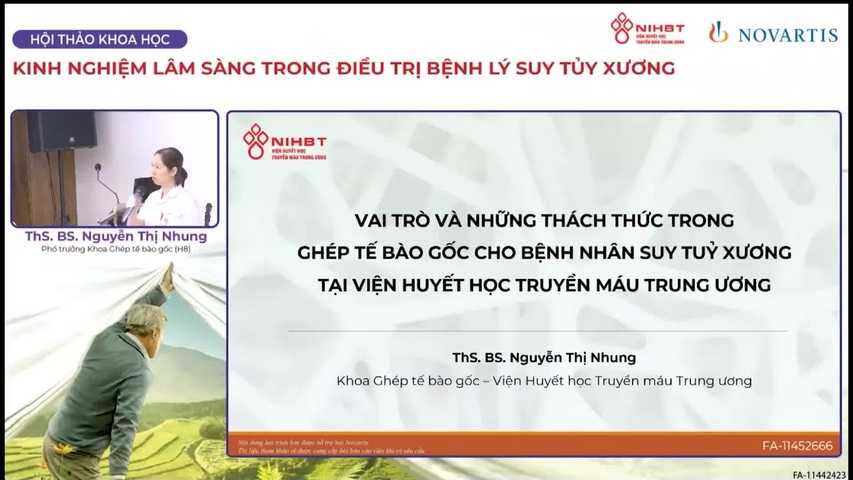 Vai trò & những thách thức trong ghép tế bào gốc cho bệnh nhân suy tủy xương tại Viện Huyết học - Truyền máu Trung ương