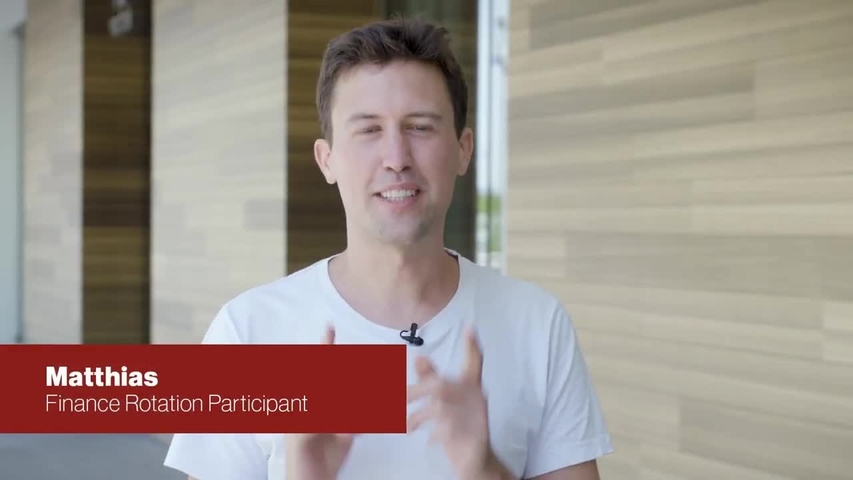 Matthias, Finance, on Early Talents