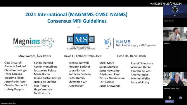 2021 MAGNIMS-CMSC-NAIMS consensus recommendations on the use of MRI in patients with multiple sclerosis