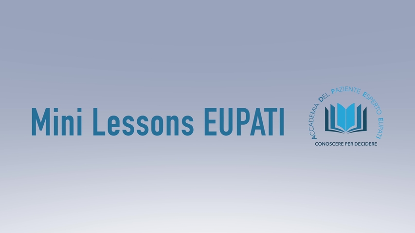 PAG Mini lessons EUPATI 8 - Andrea Tomasini