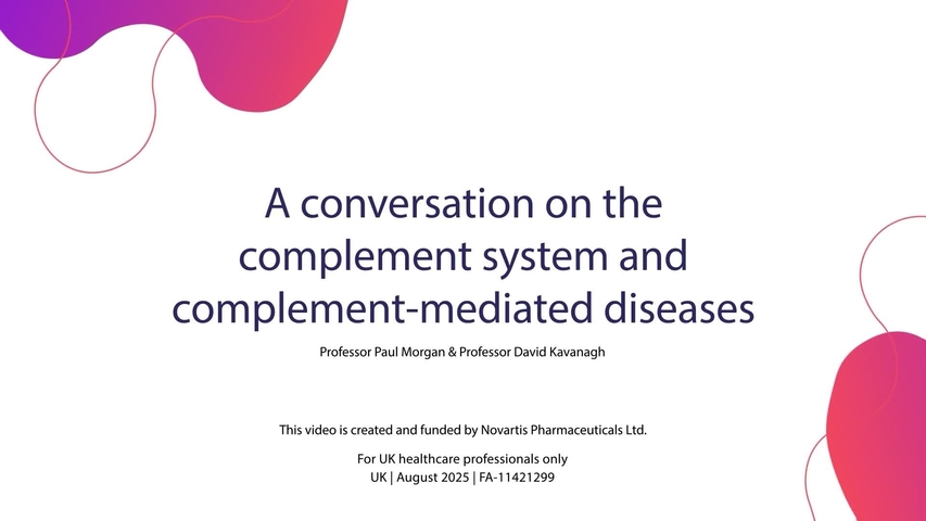 A conversation on the complement system and complement-mediated diseases video