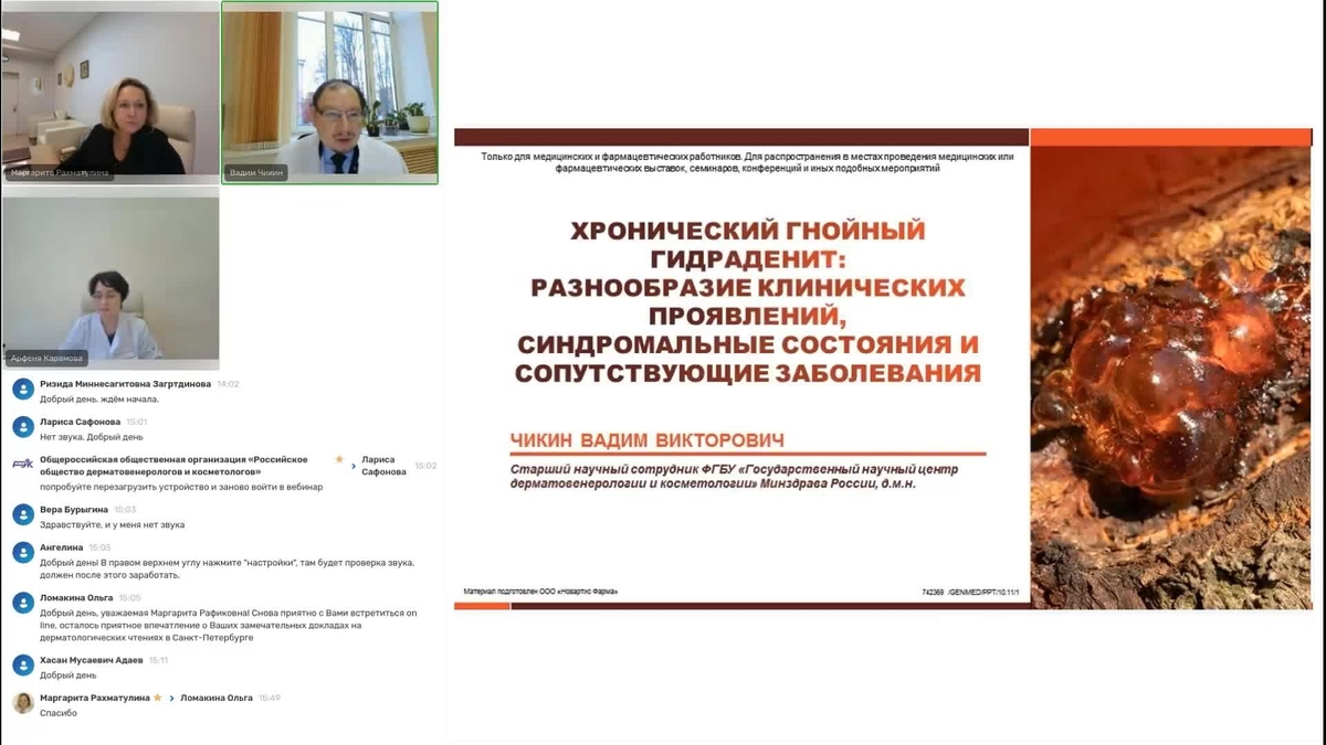 Хронический гнойный Гидраденит: Разнообразие клинических проявлений, синдромальные состояния