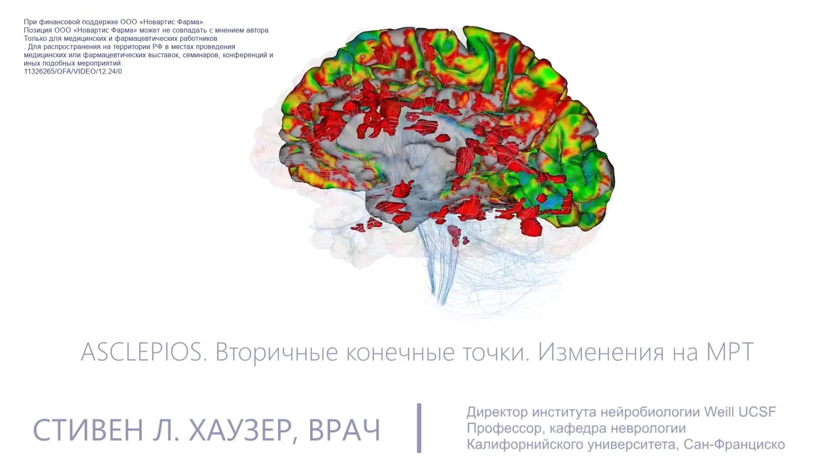 ASCLEPIOS. Вторичные конечные точки. Изменения на МРТ