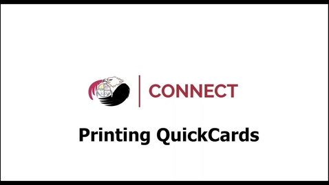 Thumbnail for Printing QuickCards