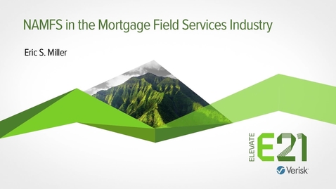 Thumbnail for entry NAMFS in the Mortgage Field Services Industry