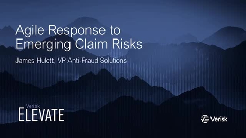 Thumbnail for entry Agile Response to Emerging Claim Risks