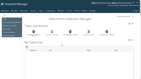 Inspection Manager version 18.0 Overview