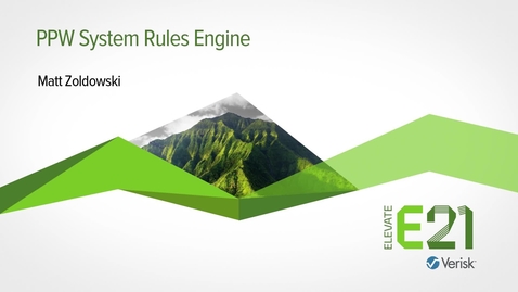 Thumbnail for entry PPW System Rules Engine