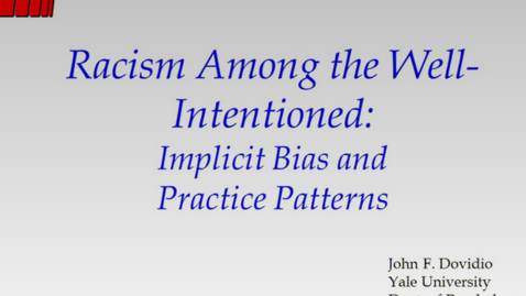 Thumbnail for entry HDH1 - 11 - Implicit Bias &amp; Practice Patterns