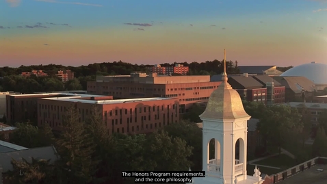 Thumbnail for Honors Program Requirements with Captions