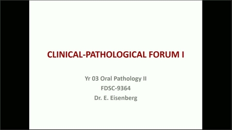 Thumbnail for OP-02 Clinical Pathological Forum I (9.15.2021)