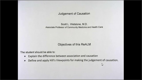 Thumbnail for entry A8 - Judgement of Causation