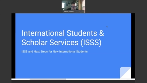 Thumbnail for entry FYE 2020: ISSS and Next Steps for International Students Starting Abroad