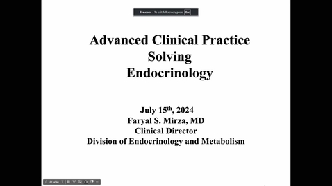 Thumbnail for 2024 ACPS: Endocrinology part 2 (07.15.24)