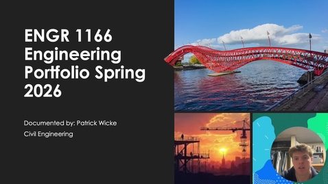 Thumbnail for ENGR 1166 Engineering Portfolio Draft