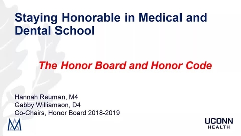 Thumbnail for entry Honor Board presentation