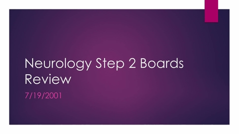 Thumbnail for ACPS '21 Neurology