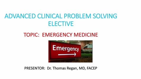 Thumbnail for ACPS Course Emergency Medicine