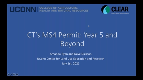 Thumbnail for CT's MS4 Permit Year 5 and Beyond