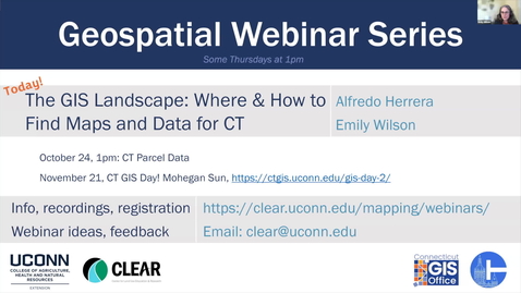 Thumbnail for The GIS Landscape: Where &amp; How to Find Maps and Data for CT