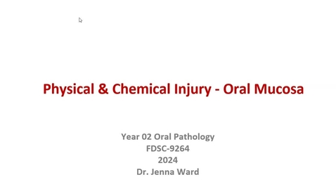 Thumbnail for OP06 - Physical and Chemical Injury