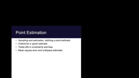 Thumbnail for PointEstimation