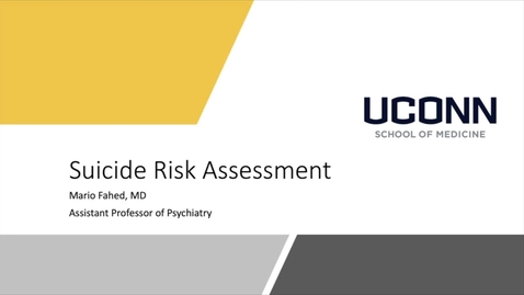 Thumbnail for entry Suicide Risk Assessment